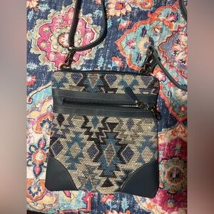 Myra Woven Aztec Crossbody Bag